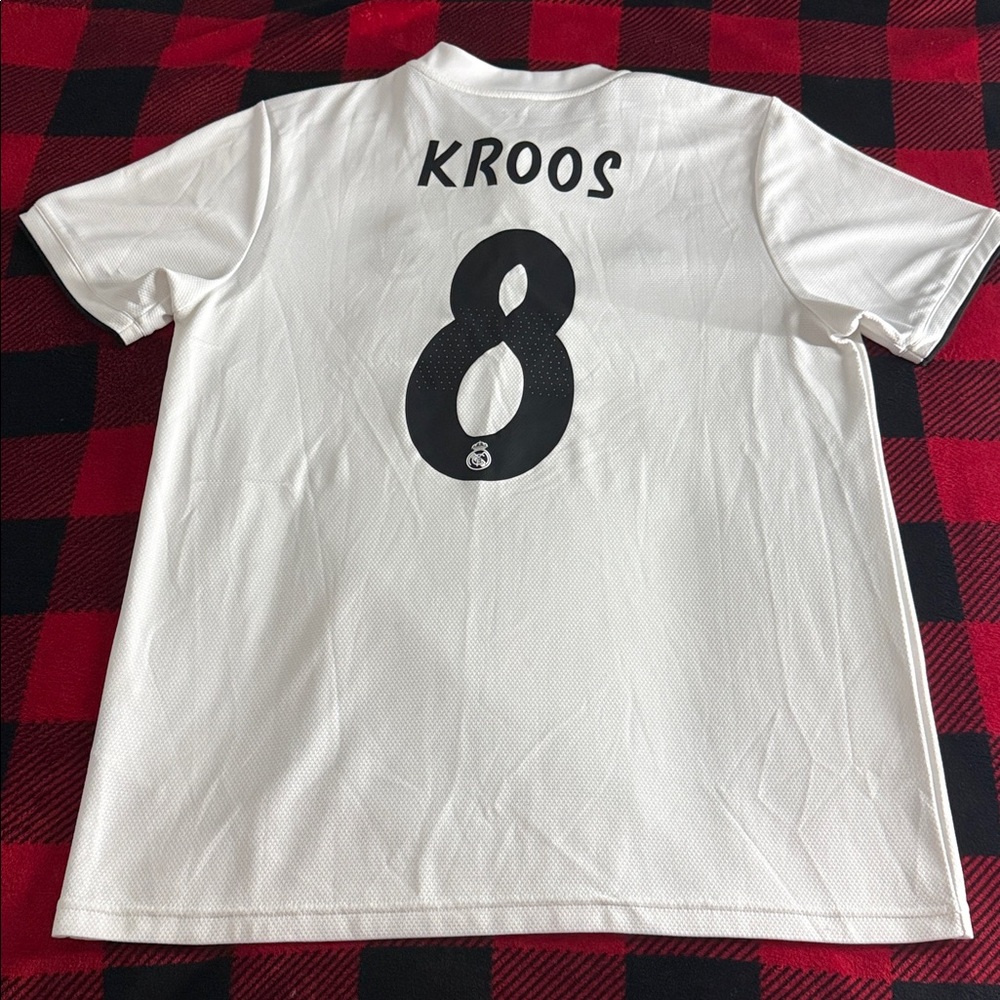 Real Madrid #8 Toni Kroos 2018-19 Adidas Home La Liga Jersey